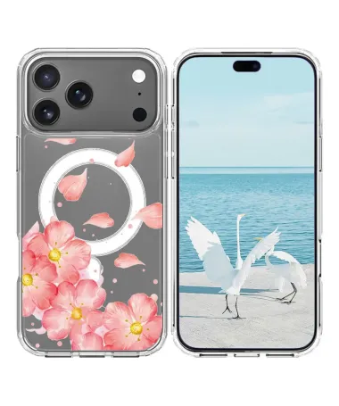 Coque iPhone 17 Pro Max Pétales de Fleurs Roses | BREEZE