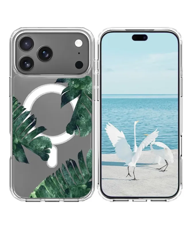 Coque iPhone 17 Pro Max à Feuilles Tropicales | JUNGLE