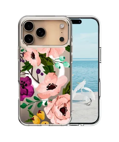 Coque iPhone 17 Pro Max Fleurs de Pivoine | ROMANCE