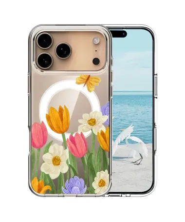 Coque iPhone 17 Pro Max Fleurs de Printemps | TULIPE