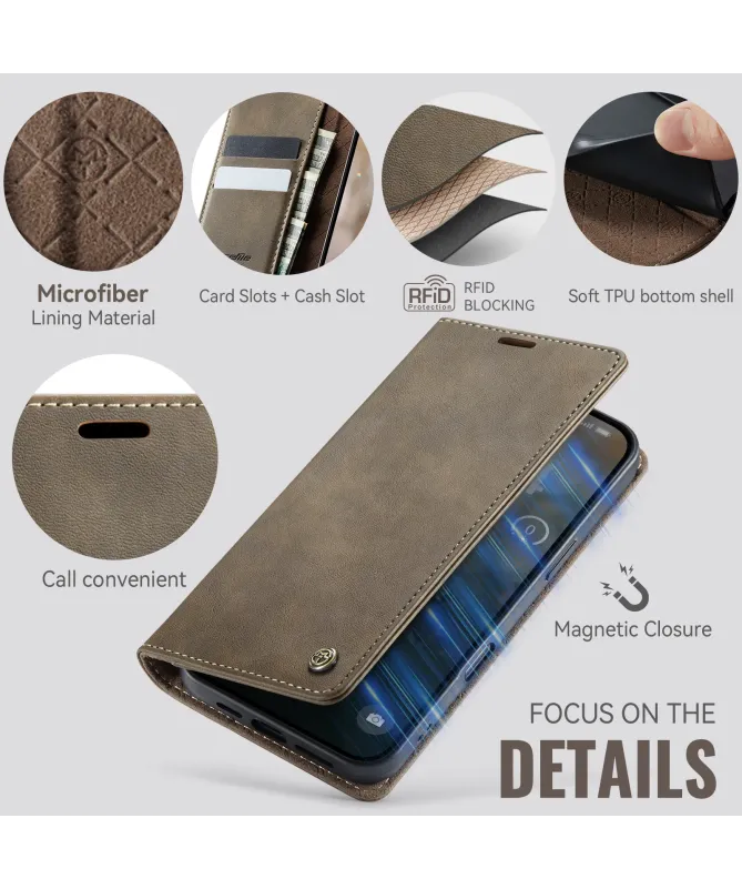 Housse iPhone 17 Pro Max Golias imitation cuir