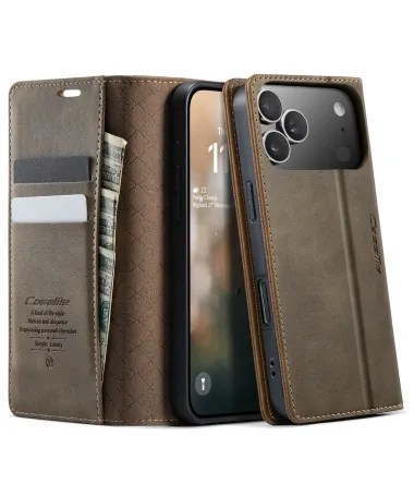 Housse iPhone 17 Pro Max Golias imitation cuir