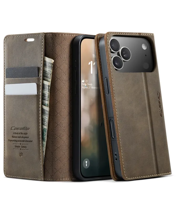 Housse iPhone 17 Pro Max Golias imitation cuir