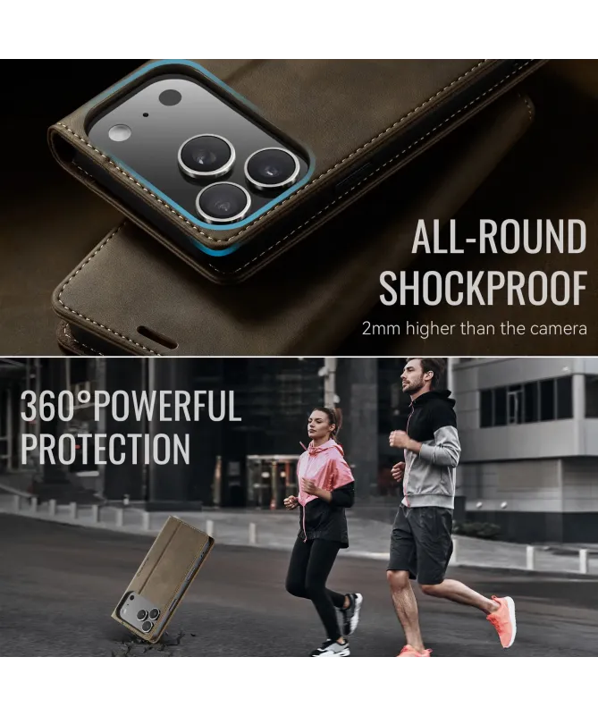 Housse iPhone 17 Pro Max Golias imitation cuir