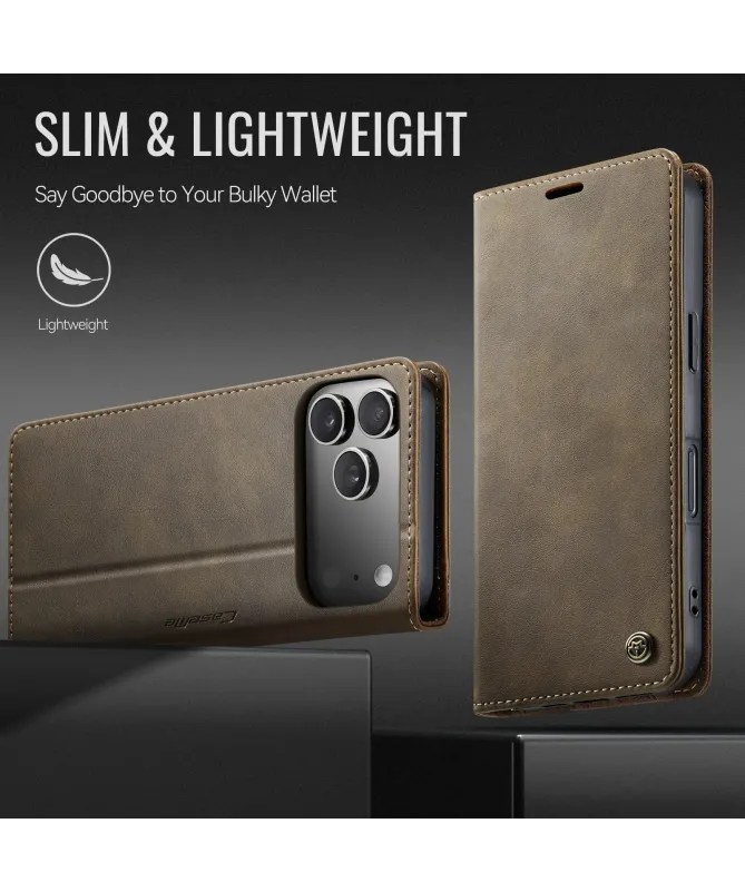 Housse iPhone 17 Pro Max Golias imitation cuir