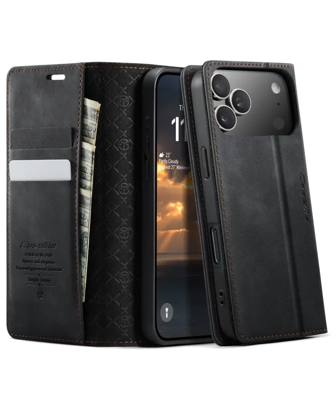 Housse iPhone 17 Pro Max Golias imitation cuir