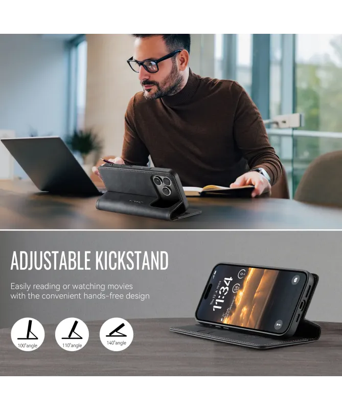 Housse iPhone 17 Pro Max Golias imitation cuir