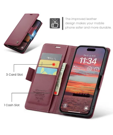 Housse iPhone 17 Pro Max Protection complète 023 Series Rouge foncé - photo 25