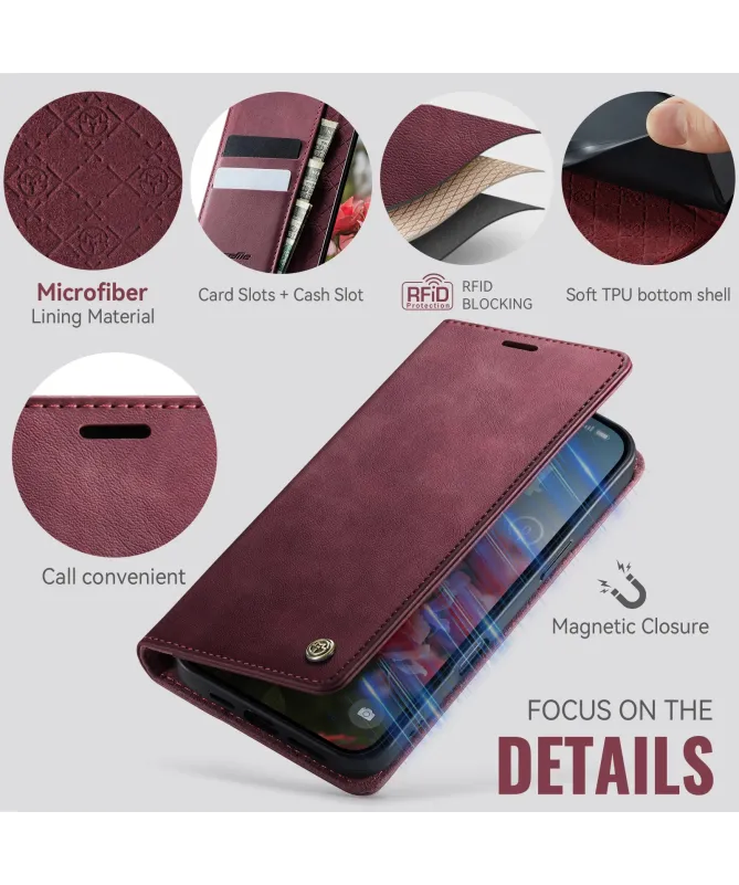Housse iPhone 17 Pro Max Golias imitation cuir