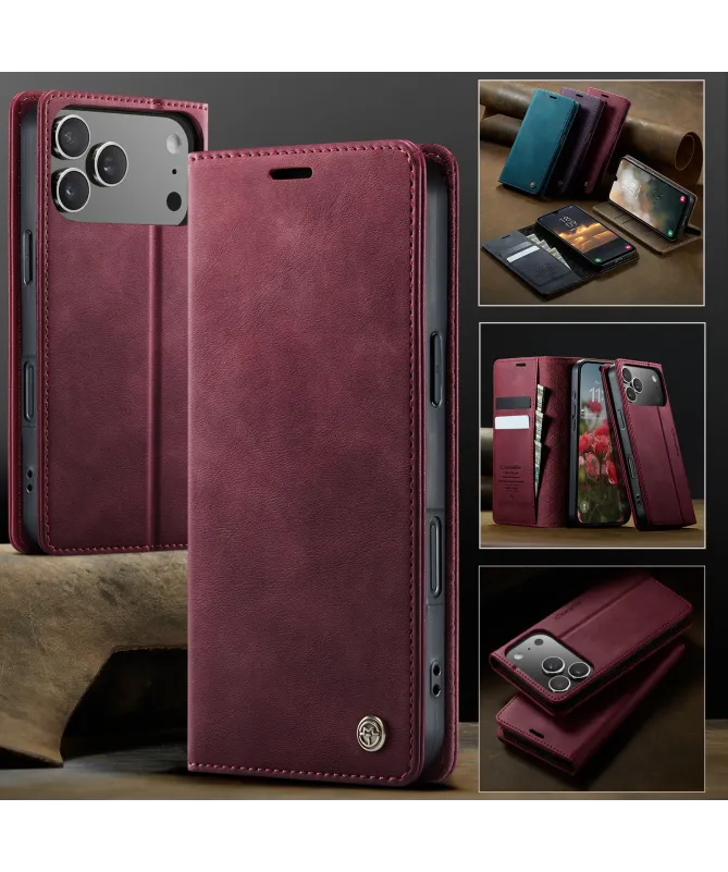 Housse iPhone 17 Pro Max Golias imitation cuir