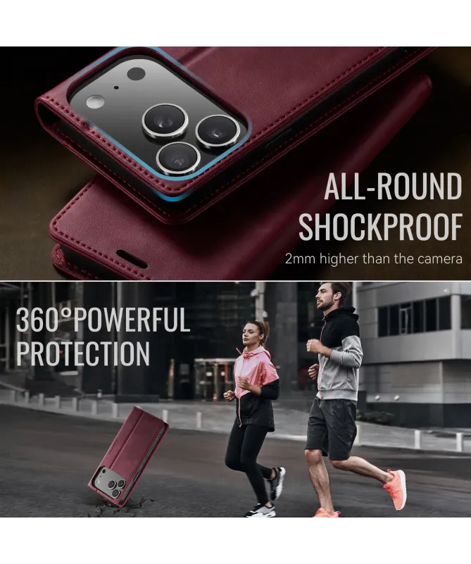 Housse iPhone 17 Pro Max Golias imitation cuir