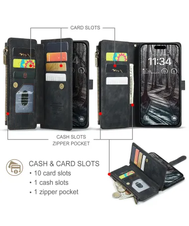 Housse iPhone 17 Pro Max porte cartes C30 Series Noir - photo 11