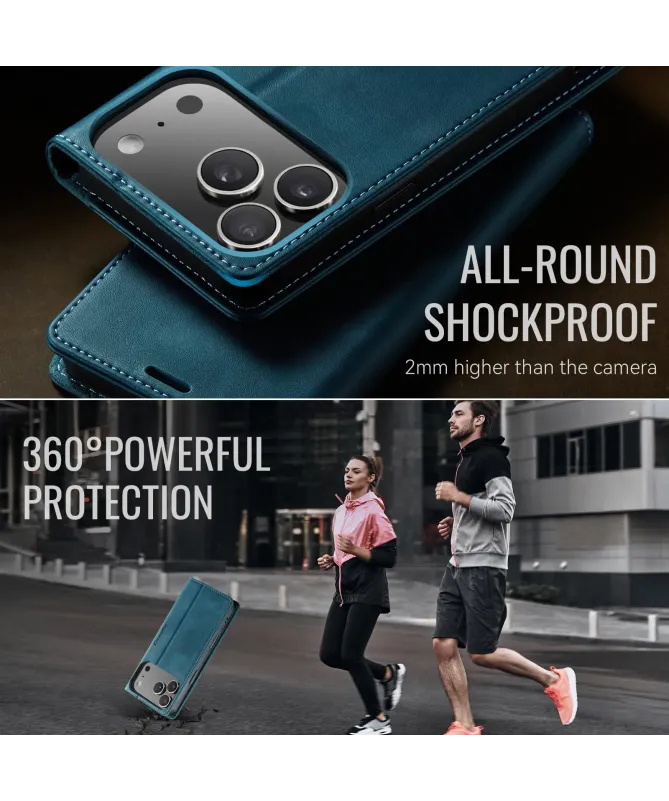 Housse iPhone 17 Pro Max Golias imitation cuir