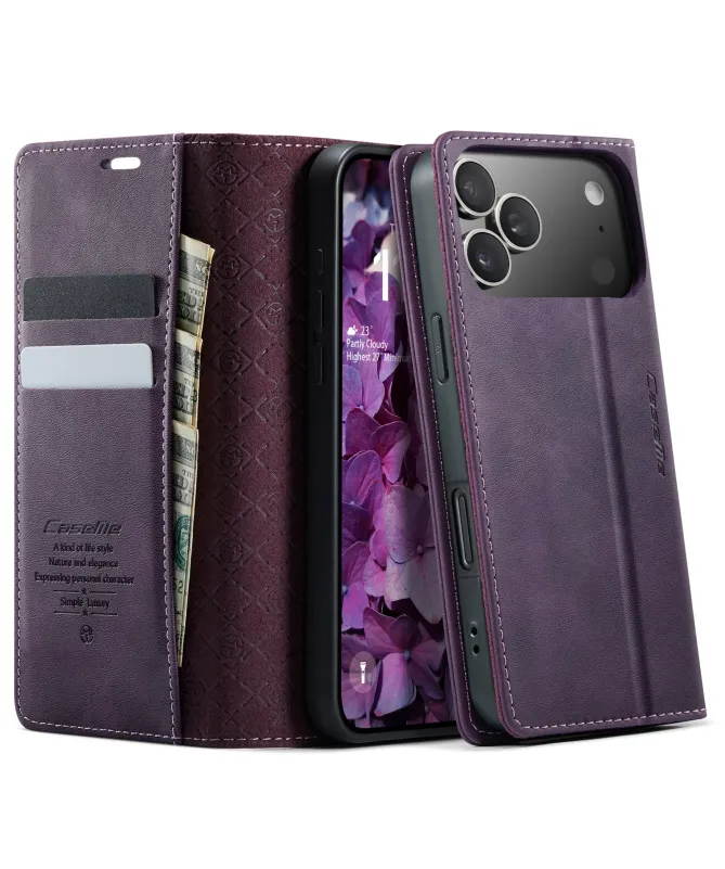 Housse iPhone 17 Pro Max Golias imitation cuir
