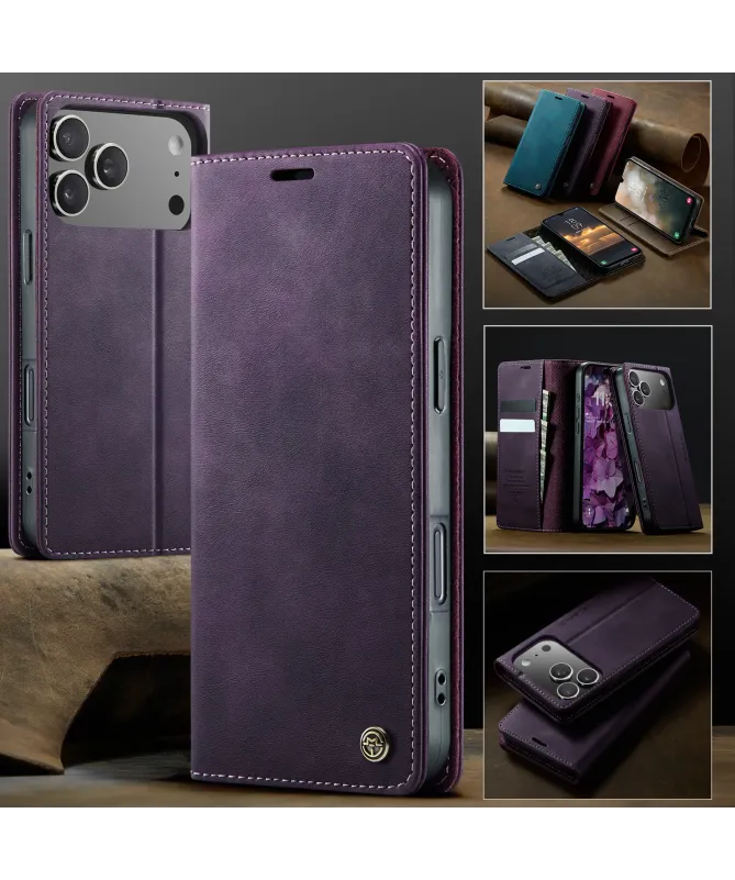 Housse iPhone 17 Pro Max Golias imitation cuir