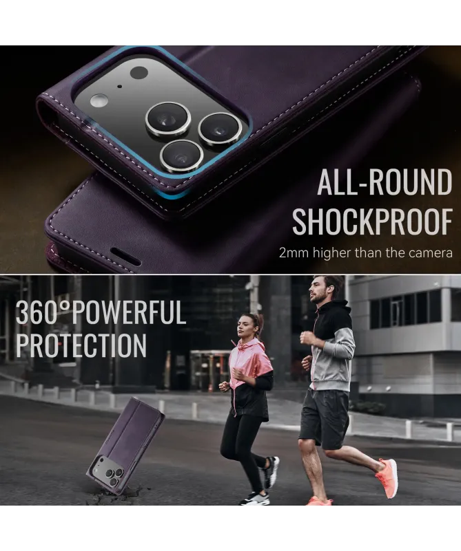 Housse iPhone 17 Pro Max Golias imitation cuir
