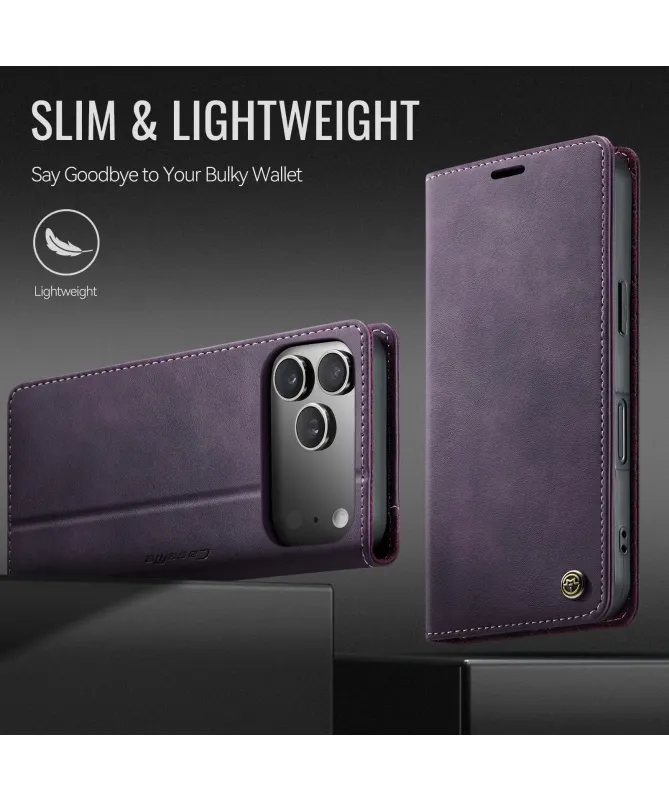 Housse iPhone 17 Pro Max Golias imitation cuir