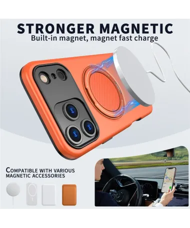 Coque iPhone 17 Pro Max Antichoc avec Anneau 360° | AXIS