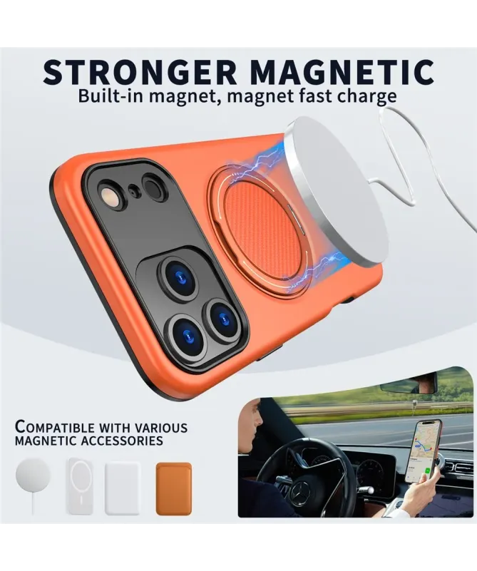 Coque iPhone 17 Pro Max Antichoc avec Anneau 360° | AXIS