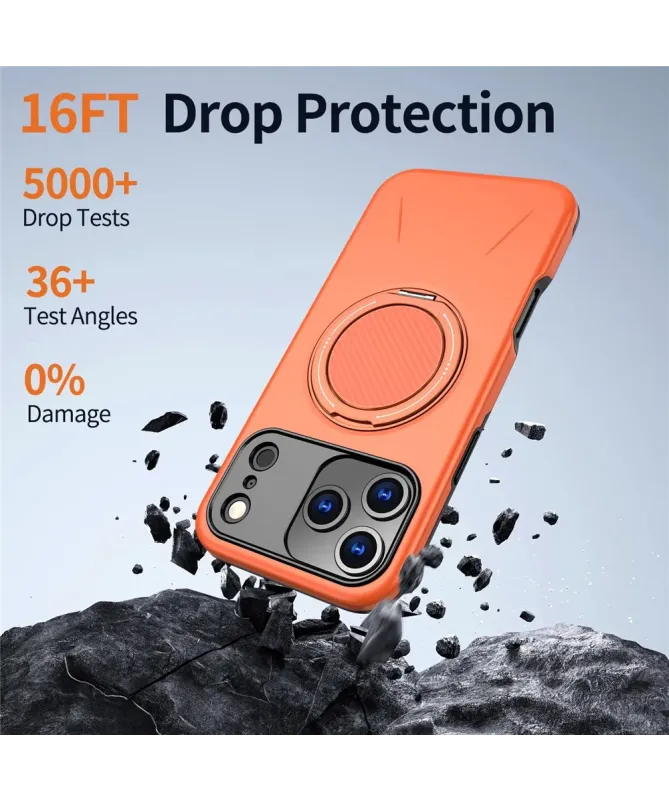 Coque iPhone 17 Pro Max Antichoc avec Anneau 360° | AXIS