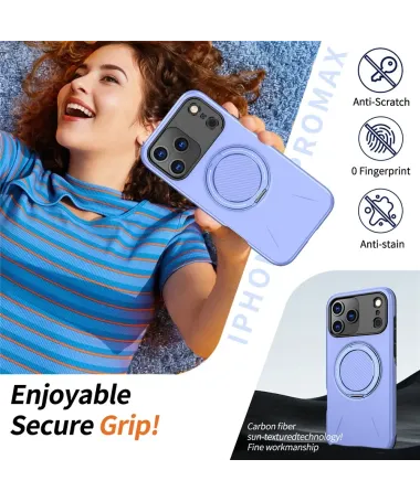 Coque iPhone 17 Pro Max Antichoc avec Anneau 360° | AXIS Violet clair - photo 7