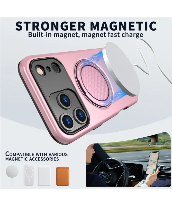 Coque iPhone 17 Pro Max Antichoc avec Anneau 360° | AXIS