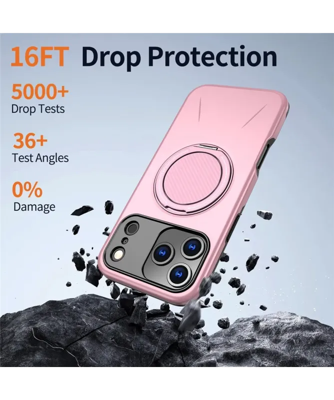 Coque iPhone 17 Pro Max Antichoc avec Anneau 360° | AXIS