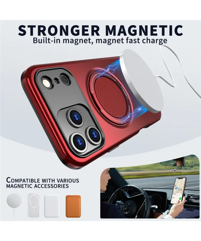 Coque iPhone 17 Pro Max Antichoc avec Anneau 360° | AXIS