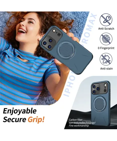 Coque iPhone 17 Pro Max Antichoc avec Anneau 360° | AXIS Bleu marine - photo 33