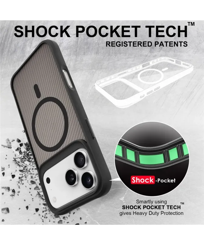 Coque iPhone 17 Pro Max Militaire Texture Carbone | AEGIS