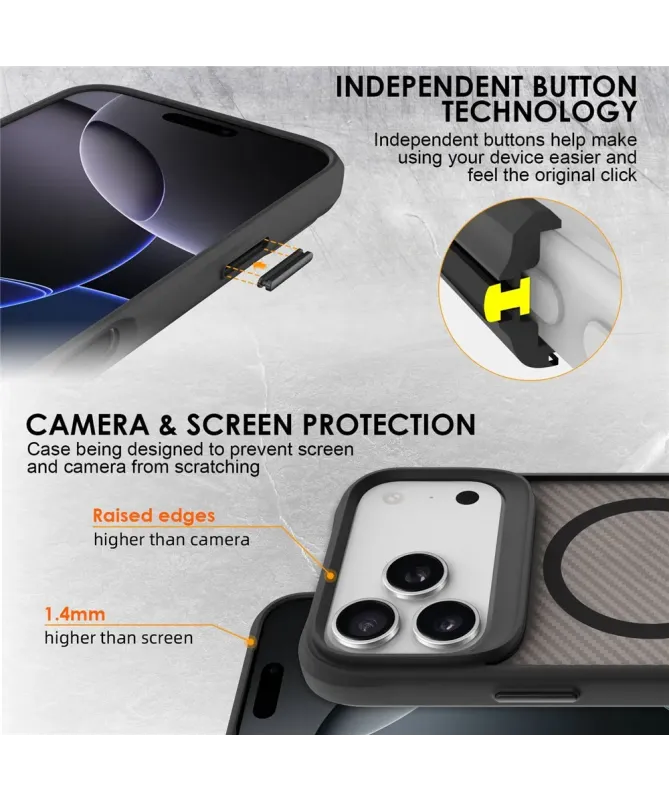 Coque iPhone 17 Pro Max Militaire Texture Carbone | AEGIS