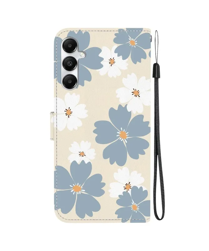 Housse Samsung Galaxy A17 5G Fleurs Bleues