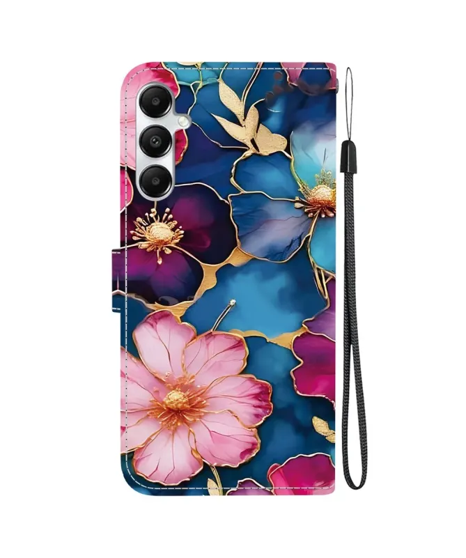 Housse Samsung Galaxy A17 5G | Portefeuille Fleurs