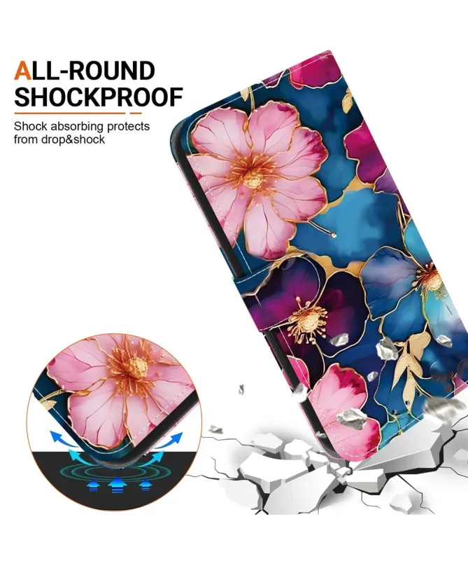 Housse Samsung Galaxy A17 5G | Portefeuille Fleurs