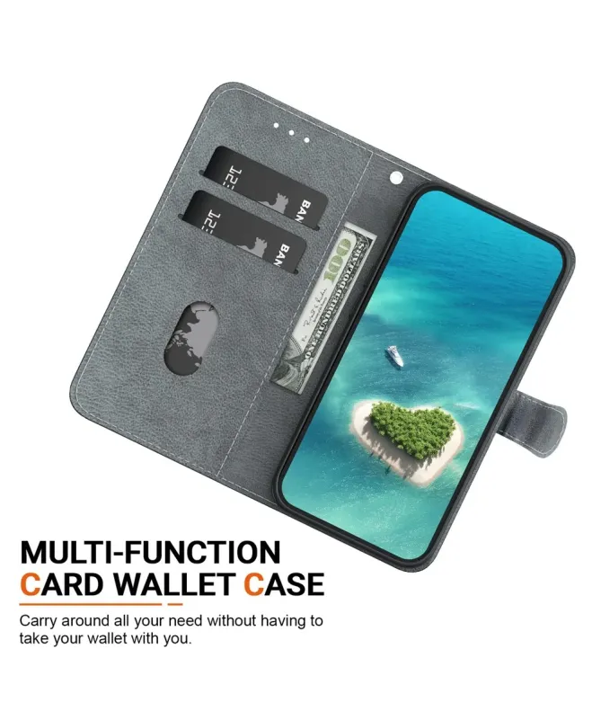 Housse Samsung Galaxy A17 5G portefeuille motif Lotus