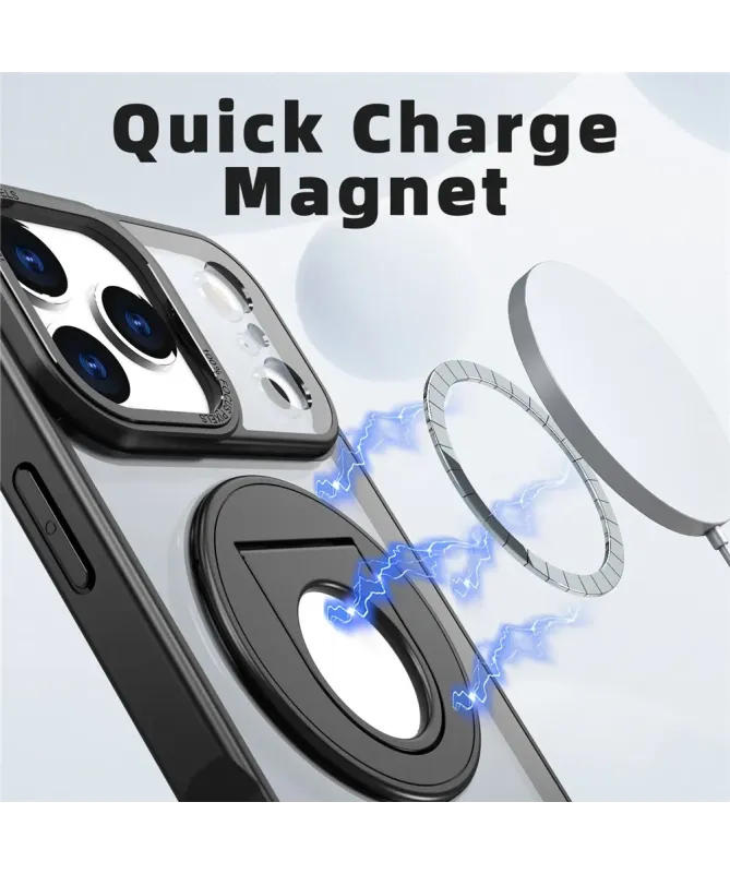 Coque iPhone 17 Pro Max avec Anneau Support 360° MagSafe