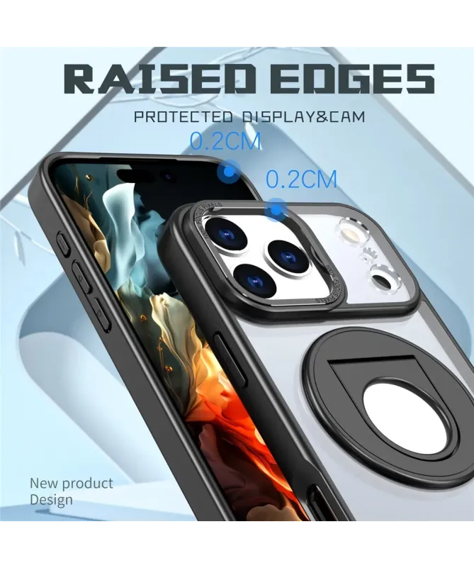 Coque iPhone 17 Pro Max avec Anneau Support 360° MagSafe