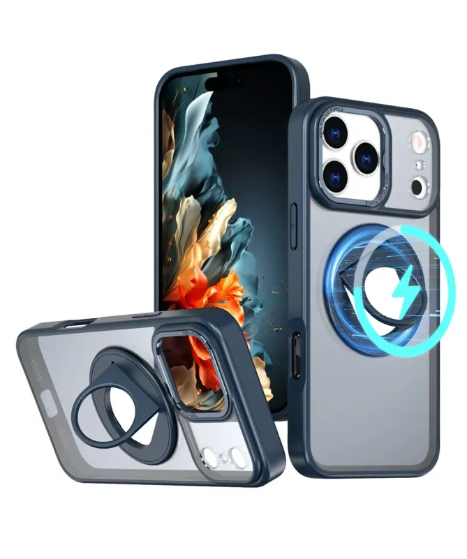 Coque iPhone 17 Pro Max avec Anneau Support 360° MagSafe