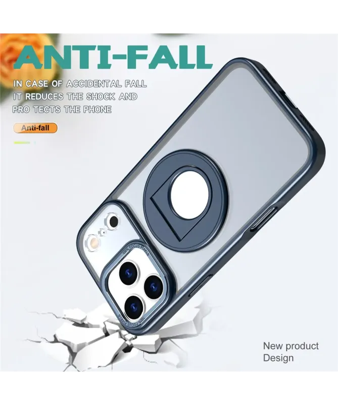 Coque iPhone 17 Pro Max avec Anneau Support 360° MagSafe