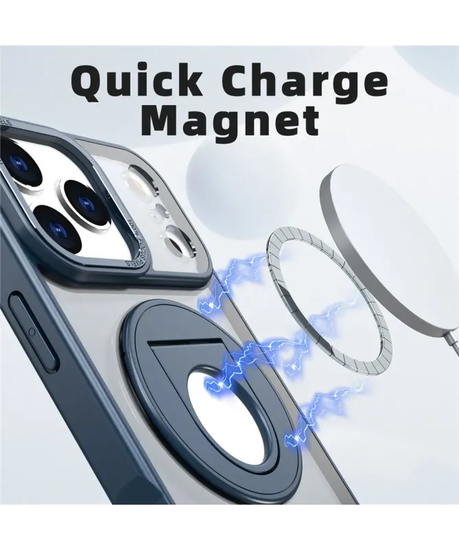 Coque iPhone 17 Pro Max avec Anneau Support 360° MagSafe