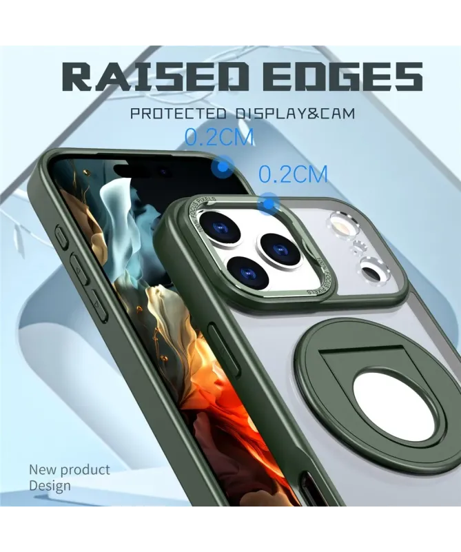 Coque iPhone 17 Pro Max avec Anneau Support 360° MagSafe