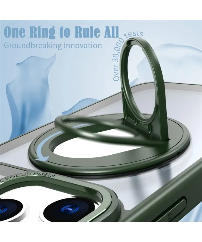 Coque iPhone 17 Pro Max avec Anneau Support 360° MagSafe