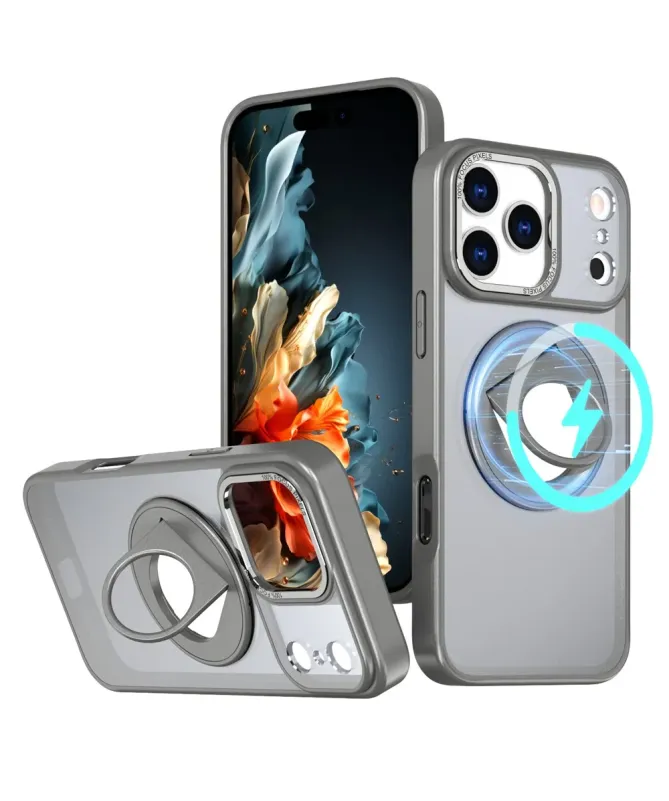 Coque iPhone 17 Pro Max avec Anneau Support 360° MagSafe