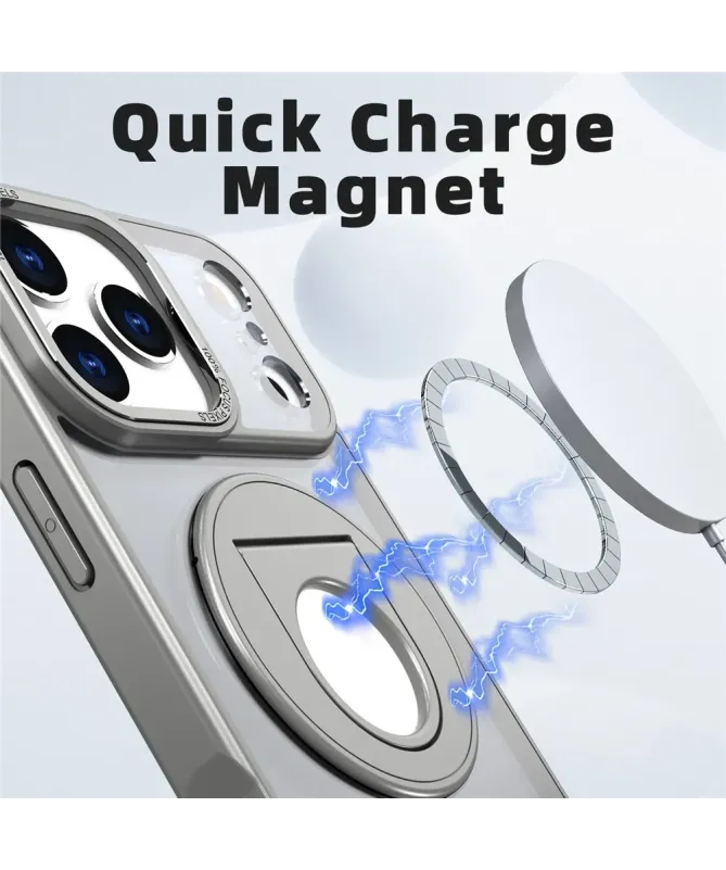 Coque iPhone 17 Pro Max avec Anneau Support 360° MagSafe