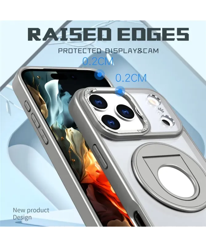 Coque iPhone 17 Pro Max avec Anneau Support 360° MagSafe