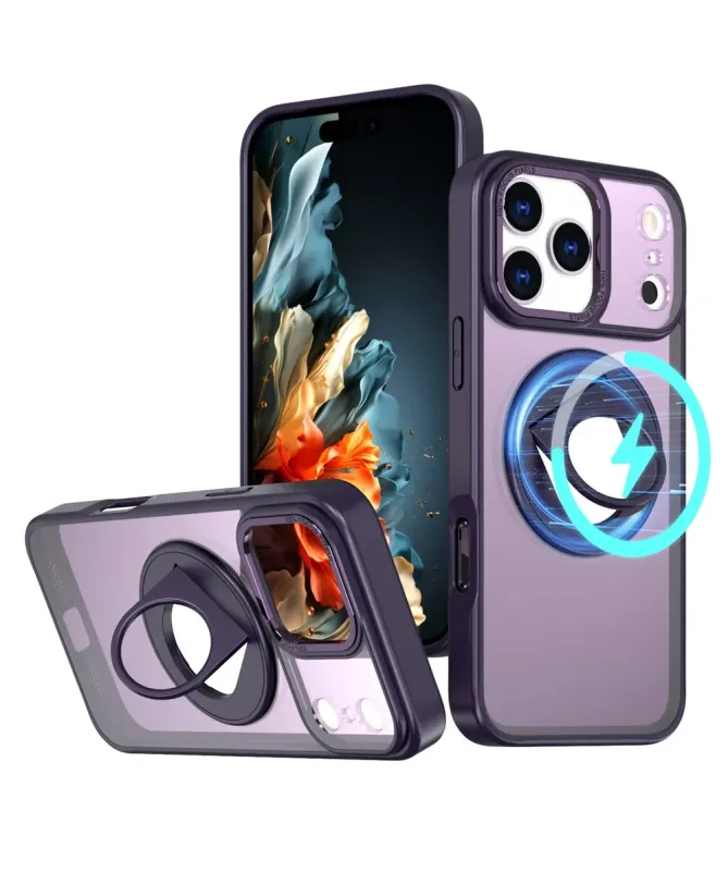 Coque iPhone 17 Pro Max avec Anneau Support 360° MagSafe