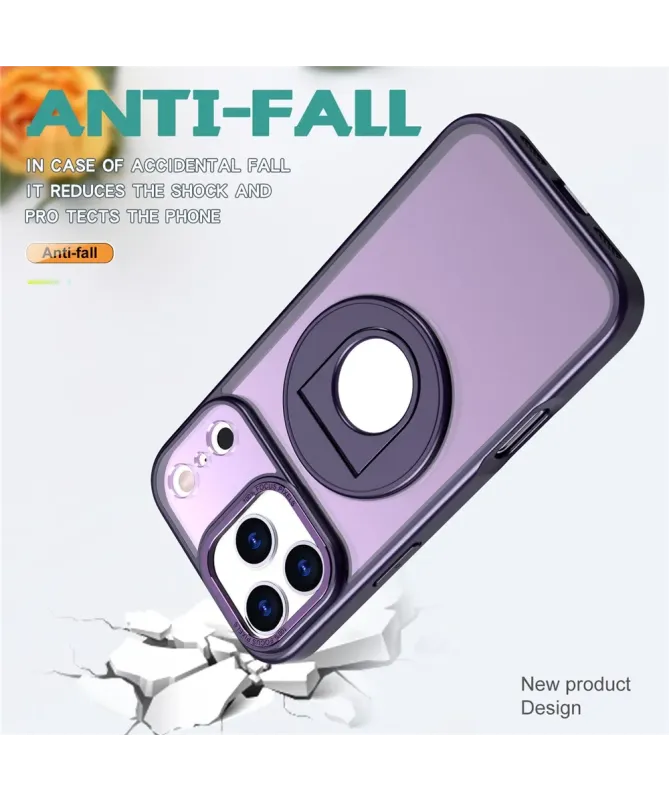 Coque iPhone 17 Pro Max avec Anneau Support 360° MagSafe