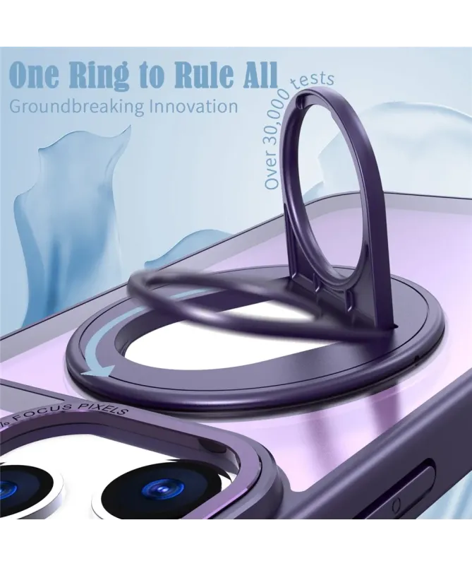 Coque iPhone 17 Pro Max avec Anneau Support 360° MagSafe