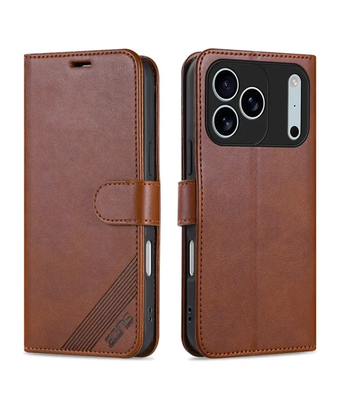 Housse iPhone 17 Pro Max AZNS Simili Cuir