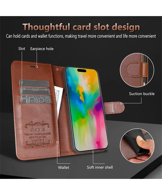 Housse iPhone 17 Pro Max AZNS Simili Cuir